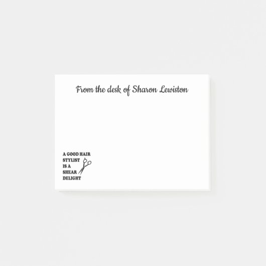 Friseursalon, Friseursalon, Friseursalon Post-it Klebezettel (Vorderseite)