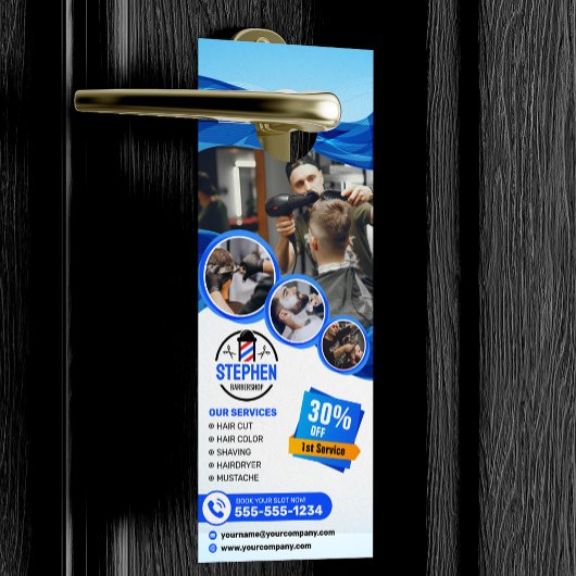 Friseursalon Friseursalon für den Augenfang Türanhänger