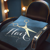 Friseursalon Friseursalon Moderne Blue & Gold Sche Fleecedecke