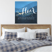 Friseursalon Friseursalon Moderne Blue & Gold Sche Leinwanddruck (Insitu (Schlafzimmer))