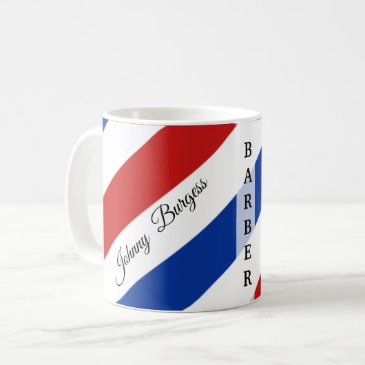 Friseursalon Friseursalon Moderne Kaffeetasse (Vorderseite Links)