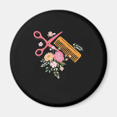 Friseursalon Frisör Schere Haar Stylist Barbe Magnet (Vorne)