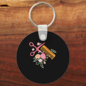 Friseursalon Frisör Schere Haar Stylist Barbe Schlüsselanhänger (Vorderseite)