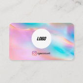 Friseursalon für Haarstühle Logo QR Code Salon Visitenkarte (Rückseite)