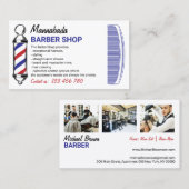 Friseursalon für Männer Visitenkarte (Vorne/Hinten)