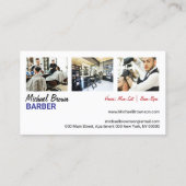 Friseursalon für Männer Visitenkarte (Rückseite)