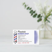 Friseursalon für Männer Visitenkarte (Stehend Vorderseite)