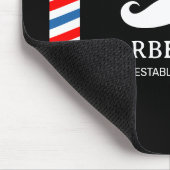 Friseursalon für männliche Friseursalon mit Stange Mousepad (Ecke)