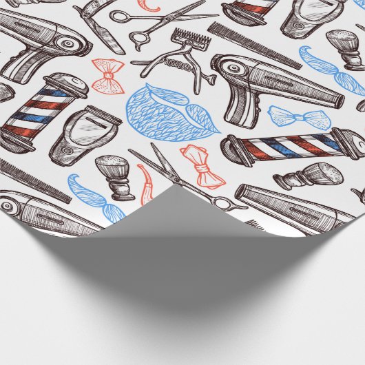 Friseursalon Geschenkpapier (Ecke)