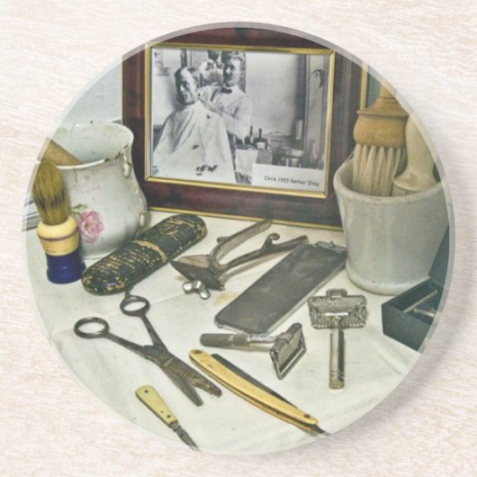 Friseursalon Getränkeuntersetzer (Vorne)