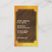 Friseursalon | Golden II Visitenkarte (Rückseite)