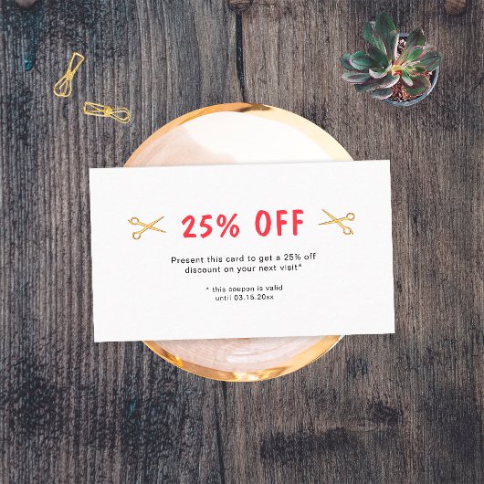 Friseursalon Goldschere Rabattkarte