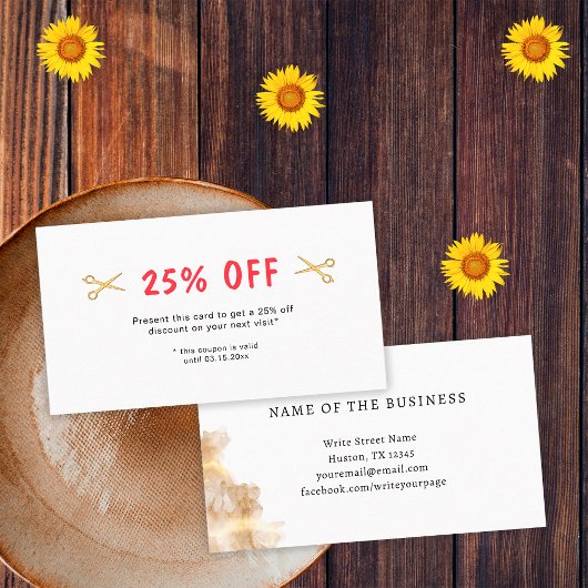 Friseursalon Goldschere Rabattkarte