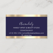 Friseursalon Goldschere VIP-Marine Visitenkarte (Rückseite)