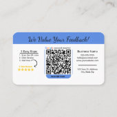 Friseursalon Google Review Template mit QR Visitenkarte (Rückseite)
