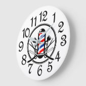 Friseursalon Große Wanduhr (Winkel)