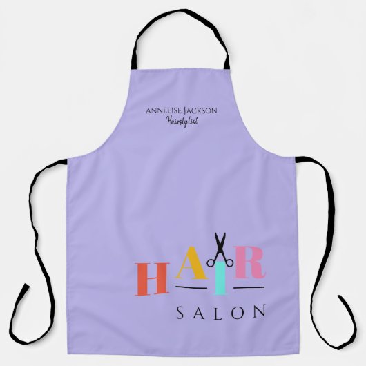 Friseursalon Großtypografie-Schere Schürze (Vorderseite)