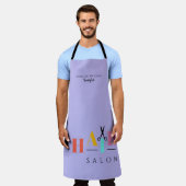 Friseursalon Großtypografie-Schere Schürze (Getragen)