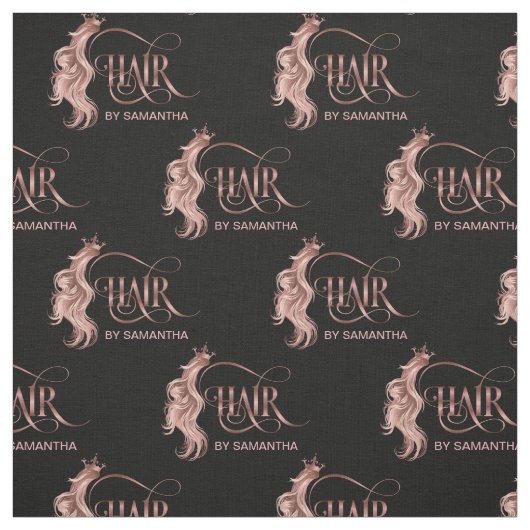 Friseursalon Haarbälgerschere Rosegment Stoff (Muster)