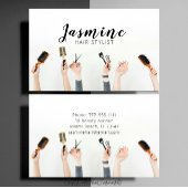 Friseursalon Haare Stylist Minimalistisch Visitenkarte