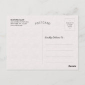 Friseursalon-Haarstylist Danke an die Goldschere Postkarte (Rückseite)