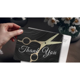 Friseursalon-Haarstylist Danke an die Goldschere Postkarte
