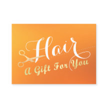 Friseursalon-Haarstylist-Geschenkgutschere