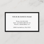 Friseursalon-Haartrockner Visitenkarte (Rückseite)