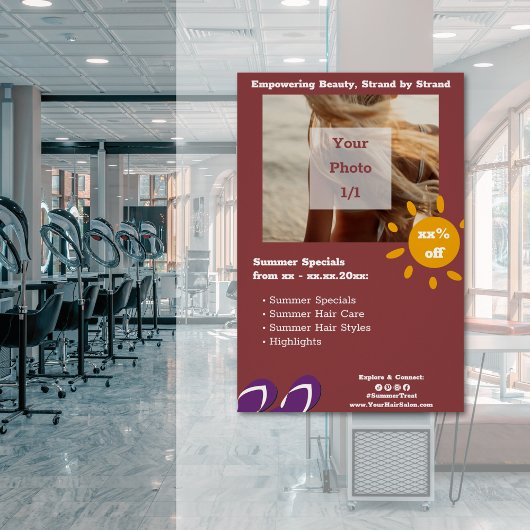 Friseursalon - Individuelle Sommerspezialitäten Poster