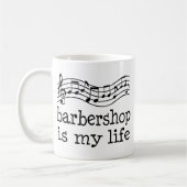 Friseursalon ist mein Leben Kaffeetasse (Links)