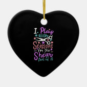 Friseursalon Keramik Ornament (Vorne)