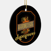 Friseursalon Keramik Ornament (Rechts)