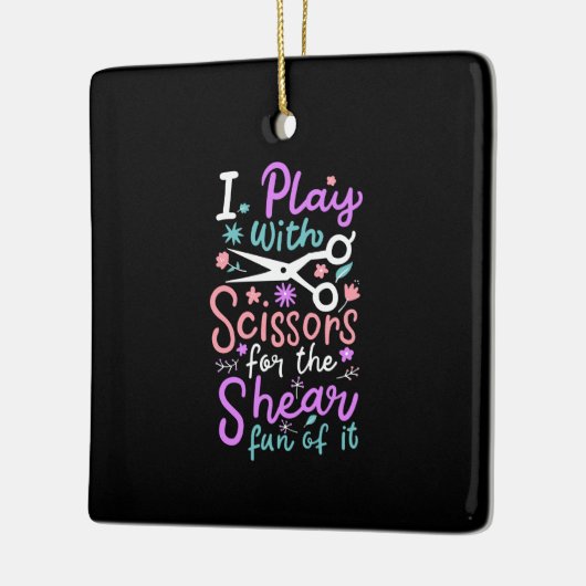 Friseursalon Keramikornament (Links)