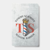 Friseursalon King Crown Barber Pole Ausweis (Rückseite)