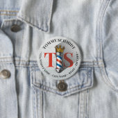 Friseursalon King Crown Barber Pole Button (Beispiel)