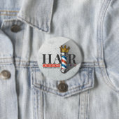 Friseursalon King Crown Barber Pole Button (Beispiel)