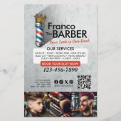 Friseursalon King Crown Barber Pole Flyer (Vorne)
