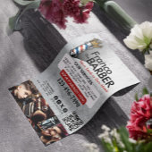 Friseursalon King Crown Barber Pole Flyer