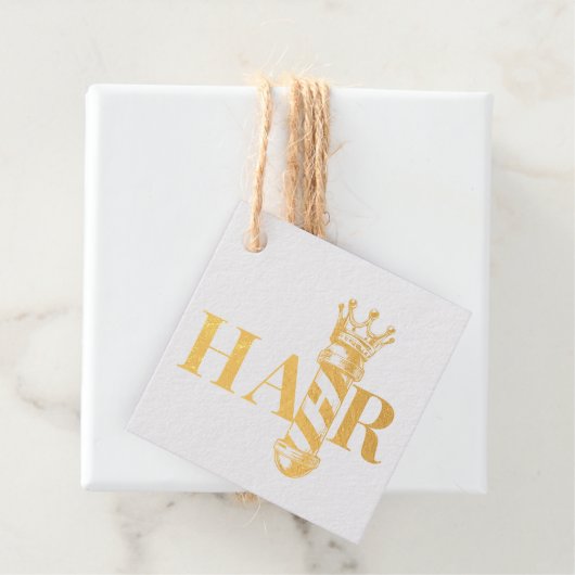 Friseursalon King Crown Barber Pole Geschenkanhänger (Mit Box)