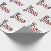 Friseursalon King Crown Barber Pole Geschenkpapier (Ecke)