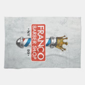 Friseursalon King Crown Barber Pole Geschirrtuch (Horizontal)