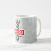 Friseursalon King Crown Barber Pole Kaffeetasse (VorderseiteRechts)