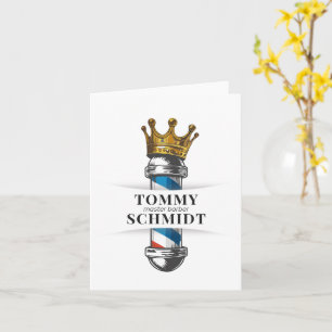 Friseursalon King Crown Barber Pole Karte