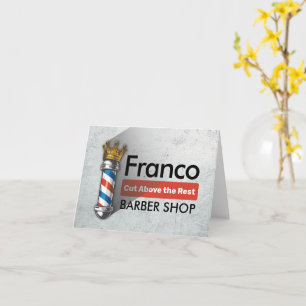Friseursalon King Crown Barber Pole Karte