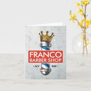 Friseursalon King Crown Barber Pole Karte