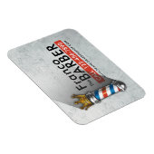 Friseursalon King Crown Barber Pole Magnet (Rechte Seite)