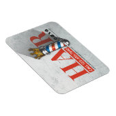 Friseursalon King Crown Barber Pole Magnet (Rechte Seite)