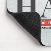 Friseursalon King Crown Barber Pole Mousepad (Ecke)