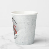 Friseursalon King Crown Barber Pole Pappbecher (Links)