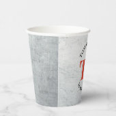 Friseursalon King Crown Barber Pole Pappbecher (Rechts)